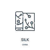 silk icon vector from china collection. Thin line silk outline icon vector illustration. Linear symbol for use on web and mobile vector illustration silk icon vector from china collection. Thin line silk outline icon vector illustration. Linear symbol for use on web and mobile vector illustration