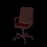 Silla rayada de la oficina ejemplo del contorno del vector stock de ilustración Silla rayada de la oficina ejemplo del contorno del vector stock de ilustración