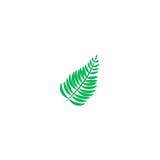Silueta de la hoja del verde de la palma aislada en el fondo blanco Ilustración del vector libre illustration Silueta de la hoja del verde de la palma aislada en el fondo blanco Ilustración del vector libre illustration