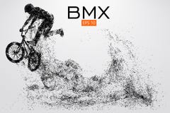 Silueta de un jinete de BMX Ilustración del vector libre illustration Silueta de un jinete de BMX Ilustración del vector libre illustration