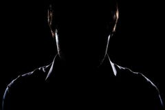 Silueta del hombre fotografía de archivo libre de regalías Silueta del hombre fotografía de archivo libre de regalías
