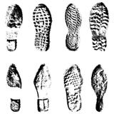 Silueta del negro de zapatos de los lenguados de la impresión de la colección ilustración del vector Silueta del negro de zapatos de los lenguados de la impresión de la colección ilustración del vector
