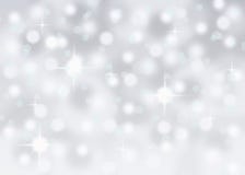 Silver Abstract Bokeh Snow Falling Winter Christmas Holiday Background Stock Photos Silver Abstract Bokeh Snow Falling Winter Christmas Holiday Background Stock Photos