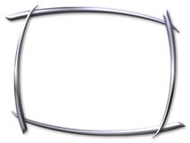 Silver curved frame