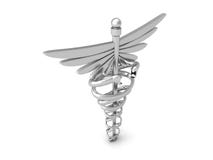 Silver Medical Symbol Royalty Free Stock Image