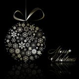 Silver Merry Christmas postcard vector illustration Silver Merry Christmas postcard vector illustration