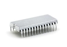 Silver Microprocessor Royalty Free Stock Photos Silver Microprocessor Royalty Free Stock Photos