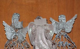 Silveränglar arkivfoton Silveränglar arkivfoton