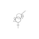 Simboli biologici di sessuologia di mostra maschio e femminile Linea nera sottile sull'icona o sul logo bianca di sessuologia del illustrazione di stock Simboli biologici di sessuologia di mostra maschio e femminile Linea nera sottile sull'icona o sul logo bianca di sessuologia del illustrazione di stock