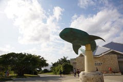 Simbolo dell'acquario di Churaumi fotografie stock Simbolo dell'acquario di Churaumi fotografie stock