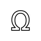 Simbolo, icona del segno di ohm Può essere usato per il web, il logo, il app mobile, UI, UX illustrazione di stock Simbolo, icona del segno di ohm Può essere usato per il web, il logo, il app mobile, UI, UX illustrazione di stock
