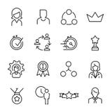 Simple collection of career related line icons vector illustration Simple collection of career related line icons vector illustration