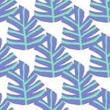 Simple Freehand Winter Leaves Seamless Pattern. Exotic Plant Texture. Royalty Free Stock Images Simple Freehand Winter Leaves Seamless Pattern. Exotic Plant Texture. Royalty Free Stock Images
