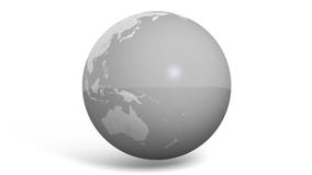 Simple Globe Animation in Glossy Gray