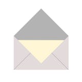 Simple grey envelope icon vector illustration Simple grey envelope icon vector illustration