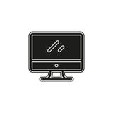 Simple Monitor Vector Icon royalty free illustration Simple Monitor Vector Icon royalty free illustration