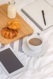 Simple workspace or coffee break in morning. cup of hot coffee stock photo Simple workspace or coffee break in morning. cup of hot coffee stock photo