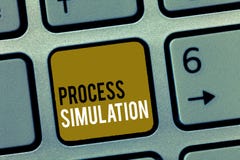 Simulation de processus des textes d'écriture de Word Le concept d'affaires pour la représentation technique a fabriqué l'étude d images stock Simulation de processus des textes d'écriture de Word Le concept d'affaires pour la représentation technique a fabriqué l'étude d images stock