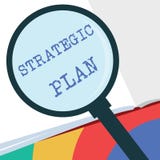 Sinal do texto que mostra o plano estratégico Processo conceptual da foto A de definir a estratégia e de fazer decisões ilustração do vetor Sinal do texto que mostra o plano estratégico Processo conceptual da foto A de definir a estratégia e de fazer decisões ilustração do vetor