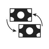 Sinal e símbolo do vetor do ícone da troca isolados no fundo branco, conceito do logotipo da troca ilustração stock Sinal e símbolo do vetor do ícone da troca isolados no fundo branco, conceito do logotipo da troca ilustração stock