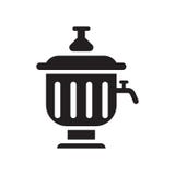 Sinal e símbolo do vetor do ícone do samovar isolados no fundo branco ilustração do vetor Sinal e símbolo do vetor do ícone do samovar isolados no fundo branco ilustração do vetor