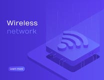 Sincronização em linha e conexão de IOT através da tecnologia sem fios do smartphone Rede wireless ilustração royalty free Sincronização em linha e conexão de IOT através da tecnologia sem fios do smartphone Rede wireless ilustração royalty free
