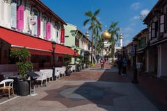 Singapur, Singapur - 17. März 2018: Masjid-Sultan, arabische Straße, Singapur lizenzfreie stockfotos Singapur, Singapur - 17. März 2018: Masjid-Sultan, arabische Straße, Singapur lizenzfreie stockfotos