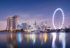 Singapur-Skyline stockbild Singapur-Skyline stockbild