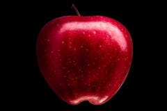 Single delicious red apple on black background royalty free stock photos Single delicious red apple on black background royalty free stock photos