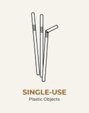Single-use white plastic straws. Vector illustration recycling plastic item. Disposable plastic straws. Isolated straws flat logo royalty free illustration Single-use white plastic straws. Vector illustration recycling plastic item. Disposable plastic straws. Isolated straws flat logo royalty free illustration