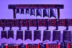 Sinos antigos tradicionais chineses foto de stock Sinos antigos tradicionais chineses foto de stock