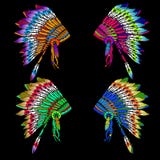 sioux headdress royalty-vrije illustratie sioux headdress royalty-vrije illustratie
