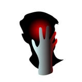 Sirva tener dolor de cabeza, jaqueca, dolor, presionando la mano para dirigir Los problemas de salud del concepto, cansados, sufr stock de ilustración Sirva tener dolor de cabeza, jaqueca, dolor, presionando la mano para dirigir Los problemas de salud del concepto, cansados, sufr stock de ilustración