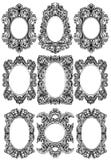 Sistema barroco de la decoración del marco del vintage Ejemplo detallado del vector del ornamento libre illustration Sistema barroco de la decoración del marco del vintage Ejemplo detallado del vector del ornamento libre illustration