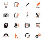 Sistema creativo del icono del color de proceso libre illustration Sistema creativo del icono del color de proceso libre illustration