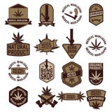 Sistema de etiquetas de la marijuana libre illustration Sistema de etiquetas de la marijuana libre illustration