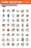 Sistema de la línea fina iconos del web del ambiente libre illustration Sistema de la línea fina iconos del web del ambiente libre illustration