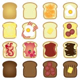 Sistema de tostadas ilustración del vector Sistema de tostadas ilustración del vector