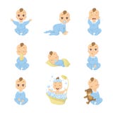 Sistema del emoji del bebé libre illustration Sistema del emoji del bebé libre illustration
