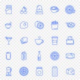 Sistema del icono de la comida y de la cocina 25 iconos libre illustration Sistema del icono de la comida y de la cocina 25 iconos libre illustration