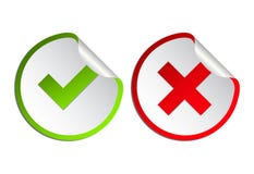Sistema del icono de la marca de verificaci?n Señal de Gree y simbol plano de la Cruz Roja Compruebe muy bien, SÍ o no, X las mar ilustración del vector Sistema del icono de la marca de verificaci?n Señal de Gree y simbol plano de la Cruz Roja Compruebe muy bien, SÍ o no, X las mar ilustración del vector