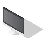 Sistema del icono del monitor de computadora de la oficina, estilo isométrico stock de ilustración Sistema del icono del monitor de computadora de la oficina, estilo isométrico stock de ilustración