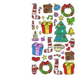 Sistema del vector de la Navidad, d?as de invierno del d?a de fiesta 2019, 2020, ejemplo del vector A?o Nuevo ?modelo de s, ni?o libre illustration Sistema del vector de la Navidad, d?as de invierno del d?a de fiesta 2019, 2020, ejemplo del vector A?o Nuevo ?modelo de s, ni?o libre illustration