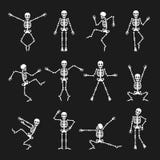 Sistema divertido del esqueleto del baile libre illustration Sistema divertido del esqueleto del baile libre illustration