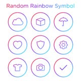 Sistema, finanzas, seguro, fotografía, compras y comunicación multiusos coloridos del icono del negocio libre illustration Sistema, finanzas, seguro, fotografía, compras y comunicación multiusos coloridos del icono del negocio libre illustration