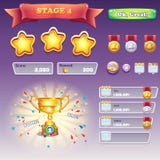 Sistema grande de los elementos del interfaz para los juegos de ordenador y el dizayna del web Sistema grande de los elementos del interfaz para los juegos de ordenador y el dizayna del web