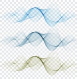 Sistema liso, claro, hermoso de las ondas Fondo abstracto de la onda stock de ilustración Sistema liso, claro, hermoso de las ondas Fondo abstracto de la onda stock de ilustración