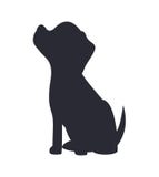 Download Vector Illustration Of Black Dog Silhouette Stock Vector ...