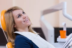 Sitting On The Dental Chair Royalty Free Stock Images Sitting On The Dental Chair Royalty Free Stock Images