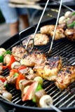 Sizzling chicken and kebabs